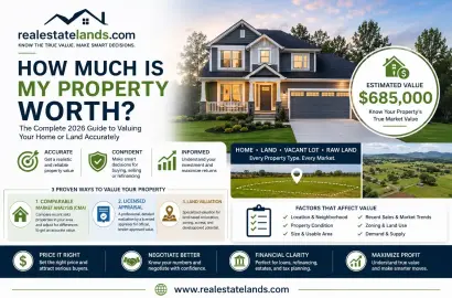 How Much Is My Property Worth? The Complete 2026 Guide to Valuing Your Home or Land Accurately